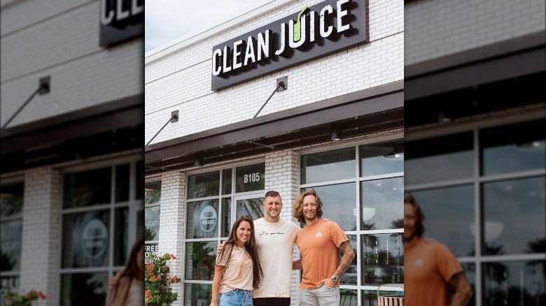 Tim Tebow with Clean Juice