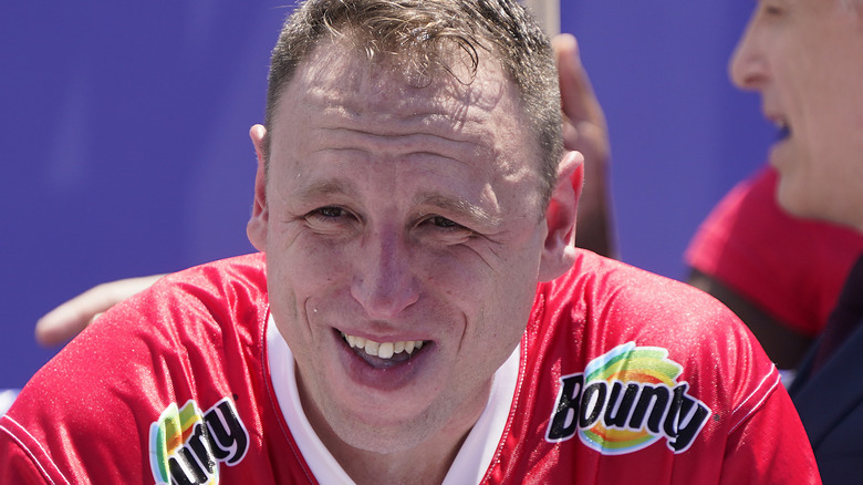 Joey Chestnut at eating competition