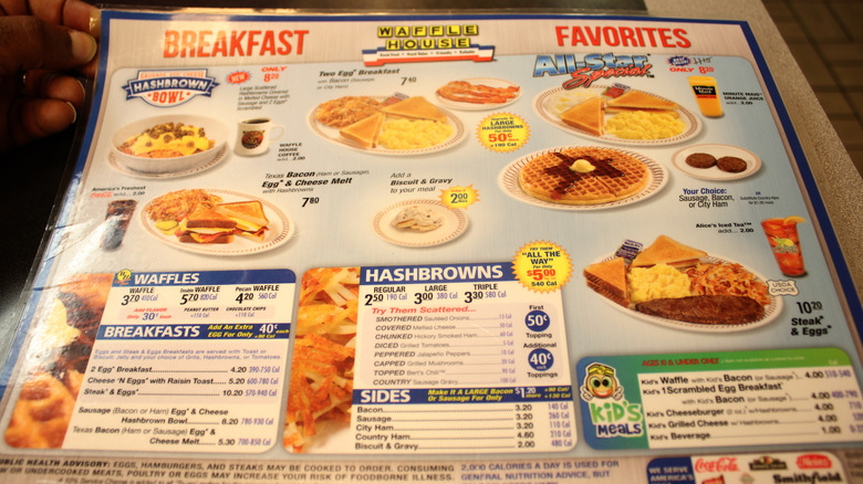 waffle house menu in moss point