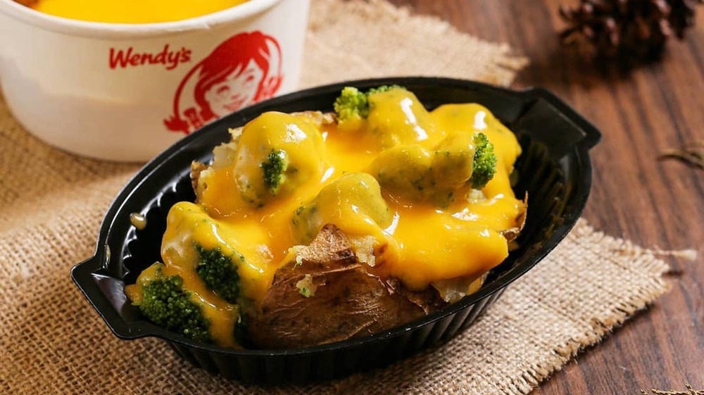 Wendy's cheddar sauce on food