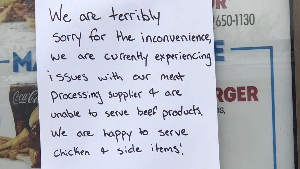 Note at Wendy's drive-thru