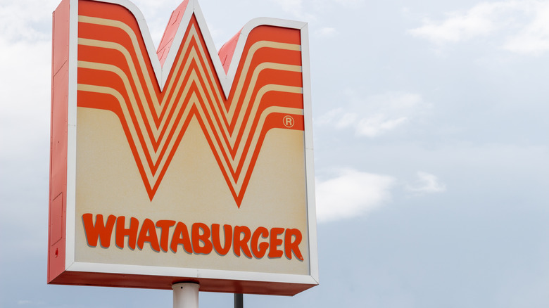 A Whataburger sign