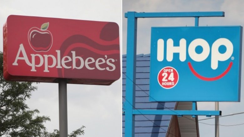 Applebee's sign and ihop sign