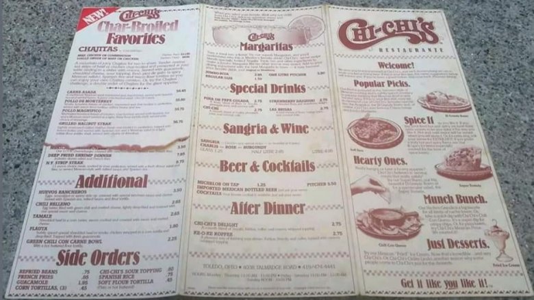 Chi-Chi's menu