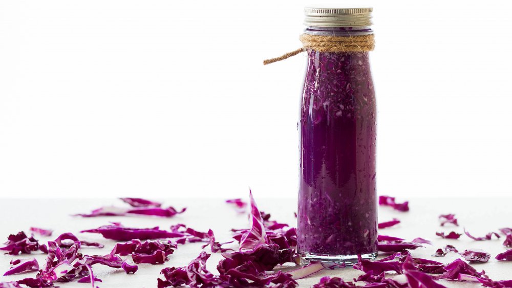 Red cabbage juice