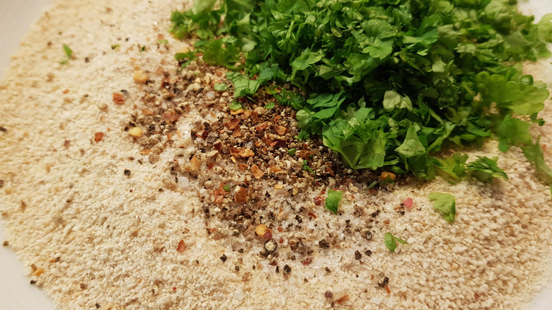 Breadcrumbs with herbs and spices