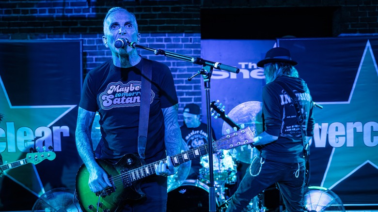 The band Everclear performing onstage