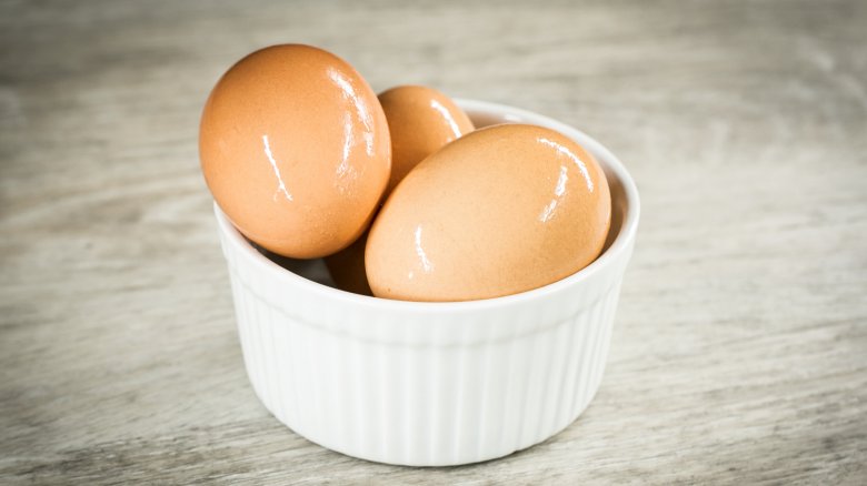 Hard-boiled eggs