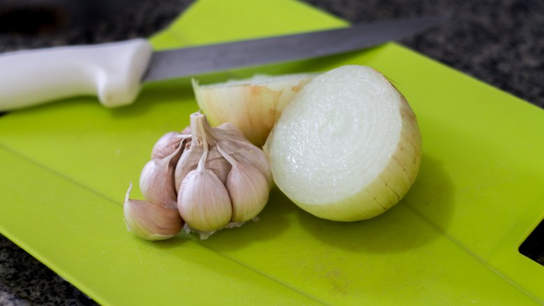 onions and garlic