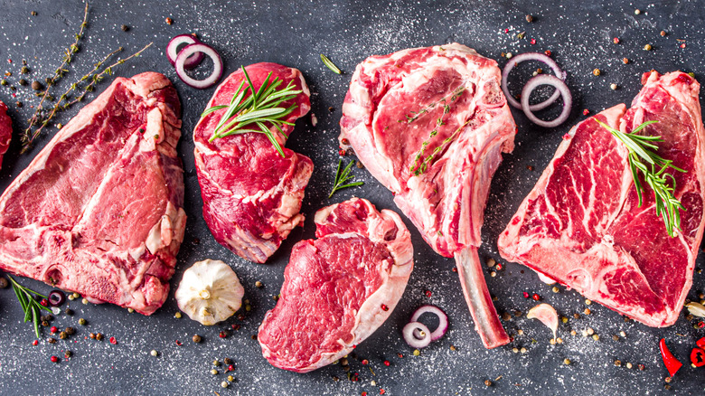 assorted beef cuts for grilling