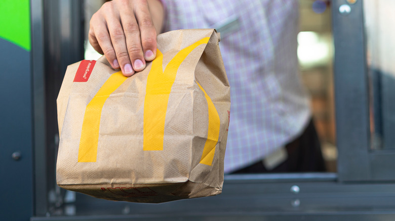 Brown McDonald's bag 