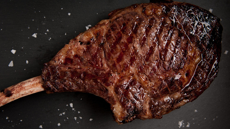 well seared bone-in steak