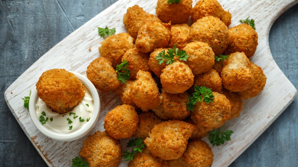 Homemaded breaded mushrooms