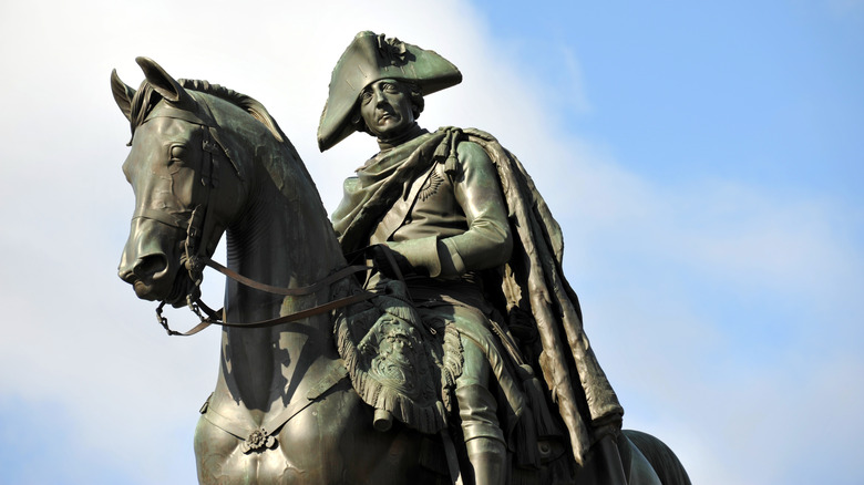 The equestrian statue of Frederick the Great in Berlin, Germany