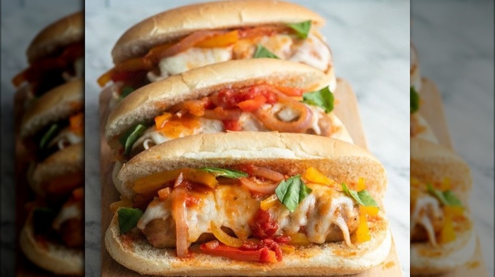 Giada De Laurentiis' Italian sausage sandwiches 