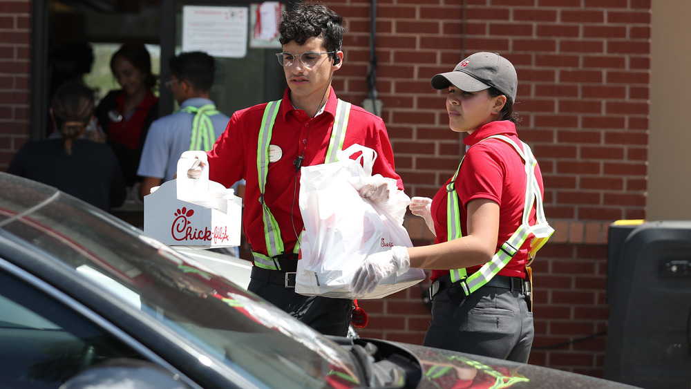 Chick-fil-A workers