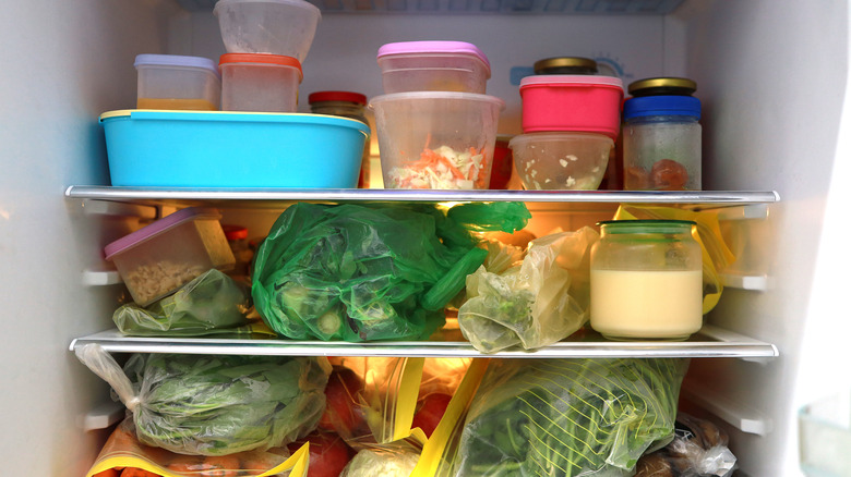 overstocked fridge