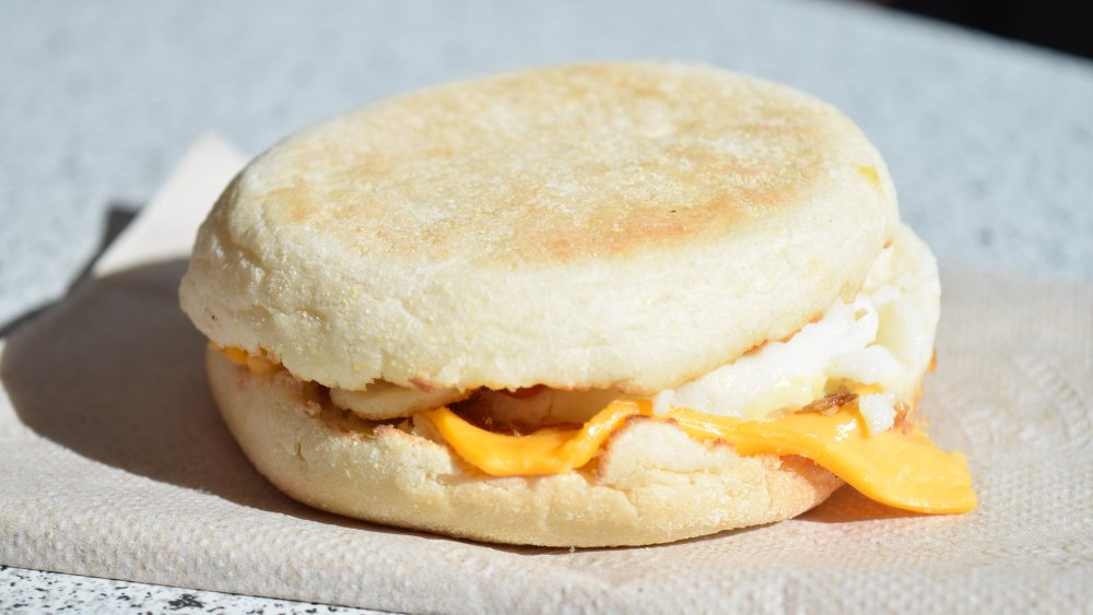 McMuffin breakfast sandwich