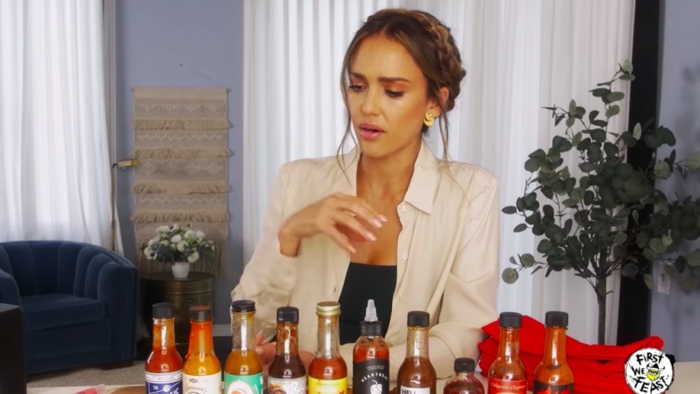 Jessica Alba on Hot Ones, October 1