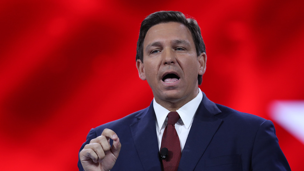 Ron DeSantis at a CPAC rally