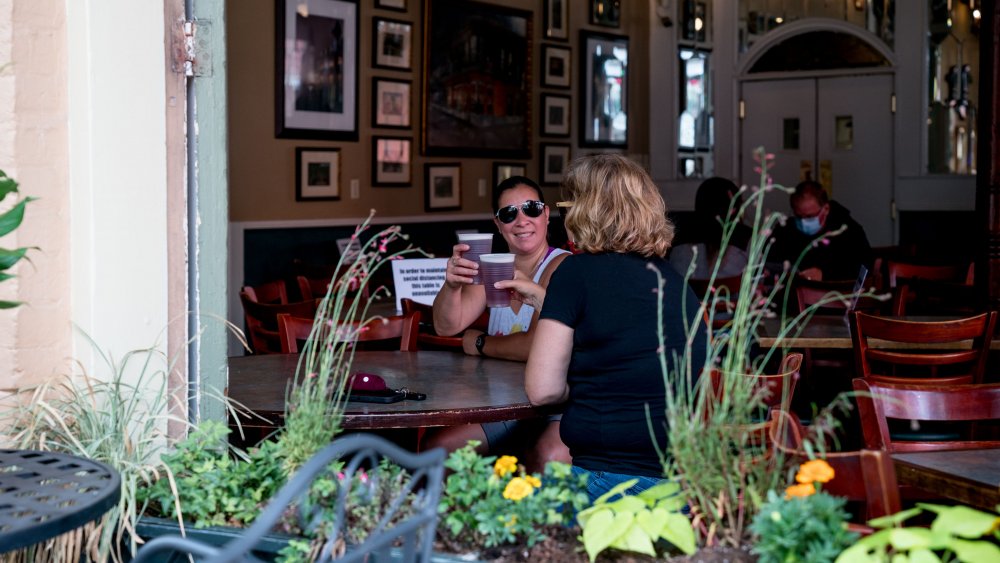 An open restaurant in New Orleans