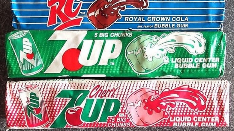 assorted packs of soda gum