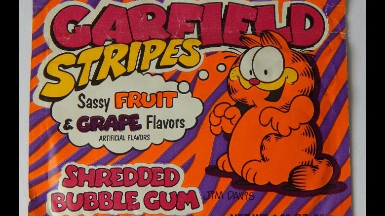 pack of garfield stripes gum