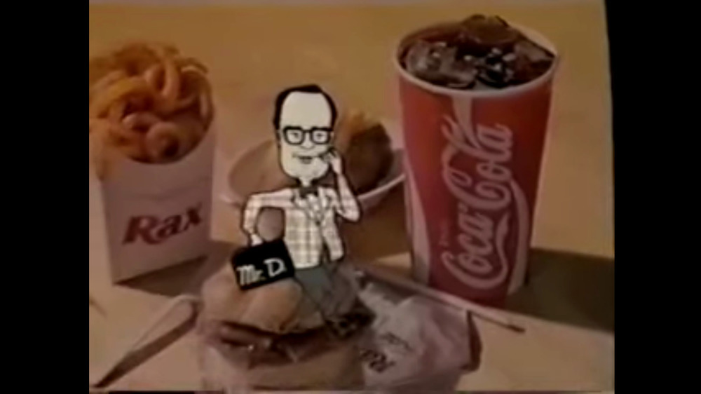 Rax's Mr. Delicious in a TV ad