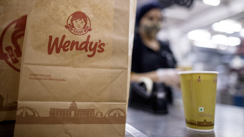 Wendy's bag and cup