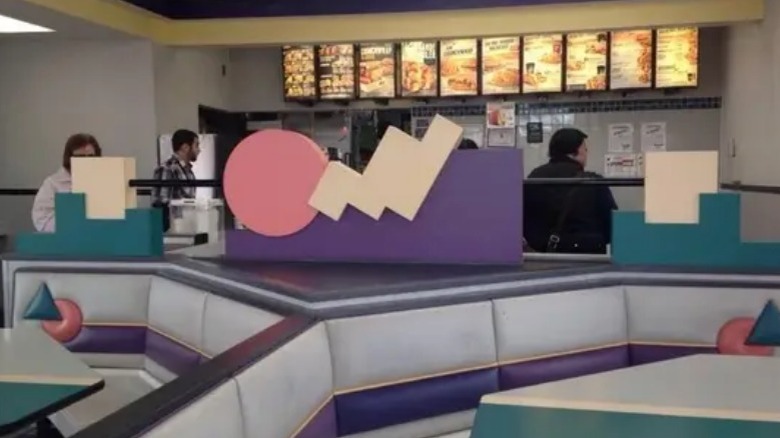 Interior of a '90s Taco Bell