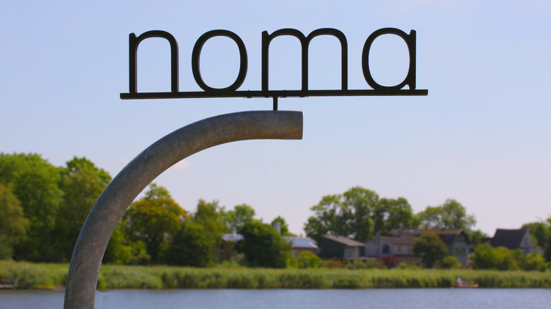 Sign for noma restaurant