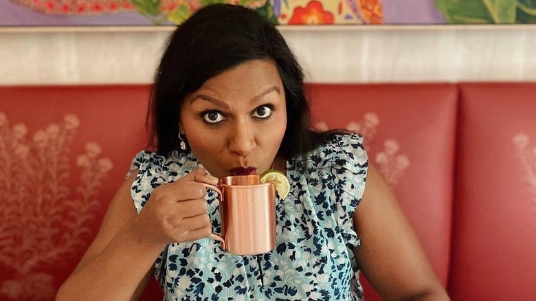 mindy kaling cocktail, drinking moscow mule