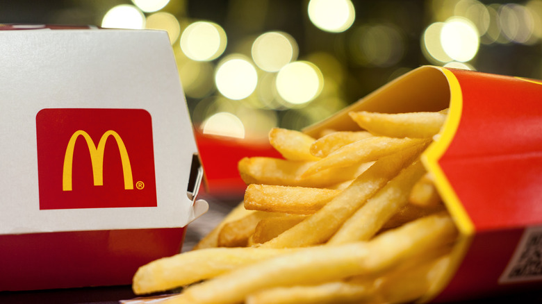 McDonald's fries in red box