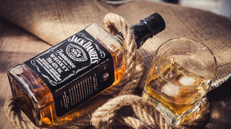 A bottle of Jack Daniels