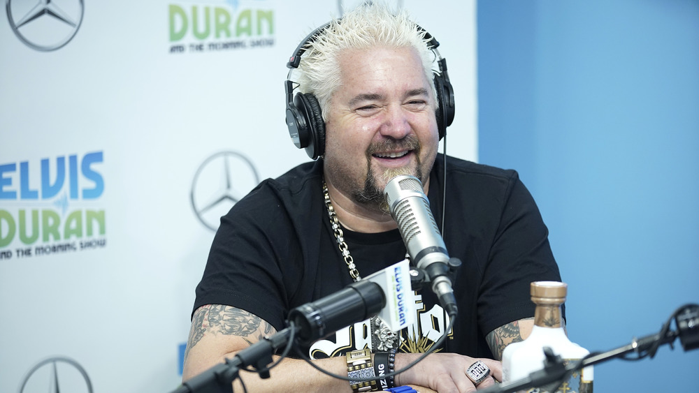 Guy Fieri on a radio program