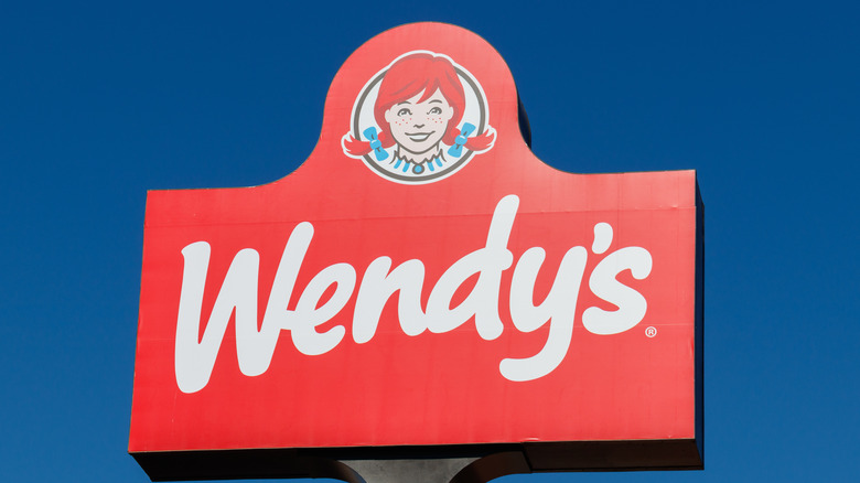 Wendy's elevated sign