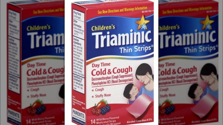 triaminic thin strips box