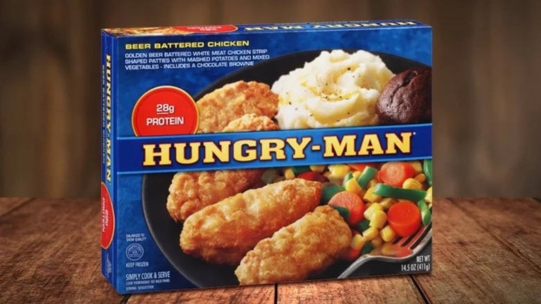 Hungry-Man frozen dinner package for chicken and sides