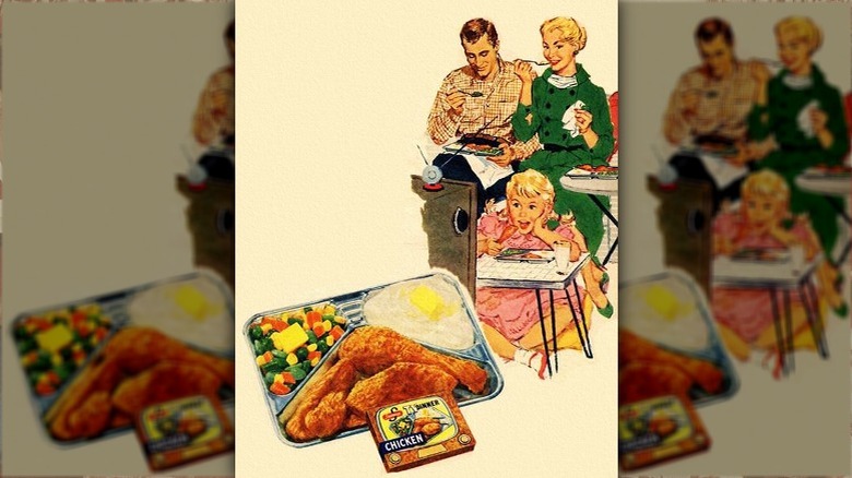 vintage Swanson TV dinner ad