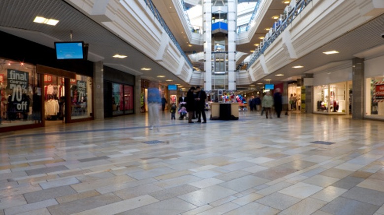 Mostly empty mall