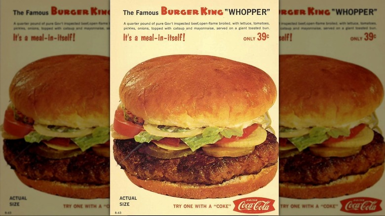 Vintage Whopper print ad