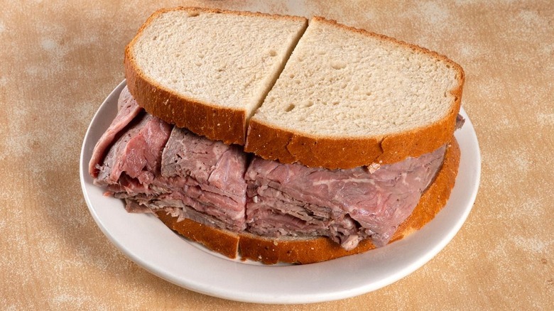 Katz's Deli roast beef sandwich