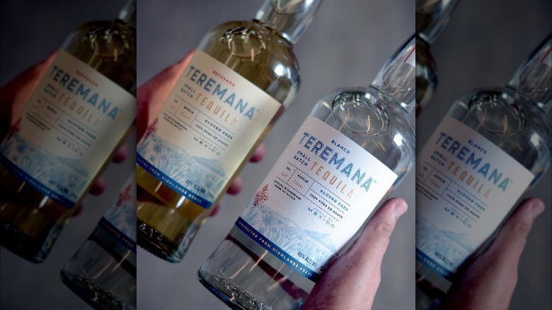 Two bottles of Teremana Tequila