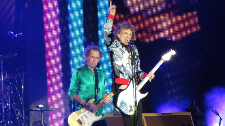 Rolling Stones performing in concert