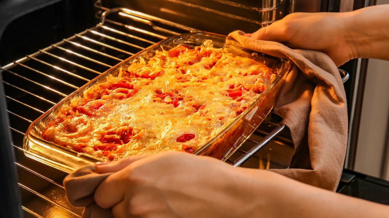 Casserole in the oven