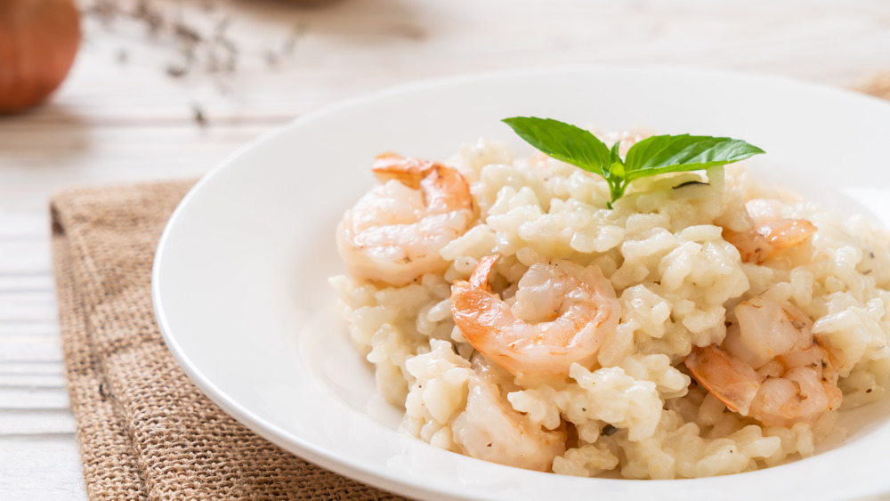 Risotto with shrimp
