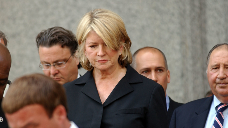 Martha Stewart after her sentencing