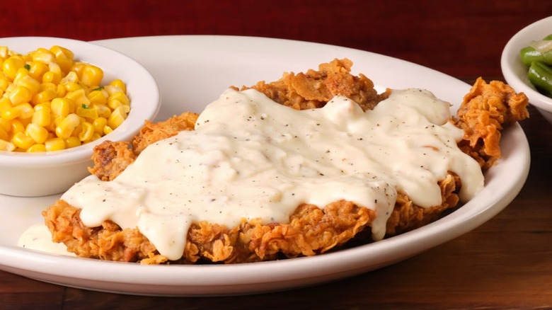 country fried sirloin with gravy