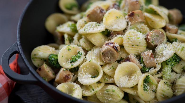 orecchiette with sausage and broccoli