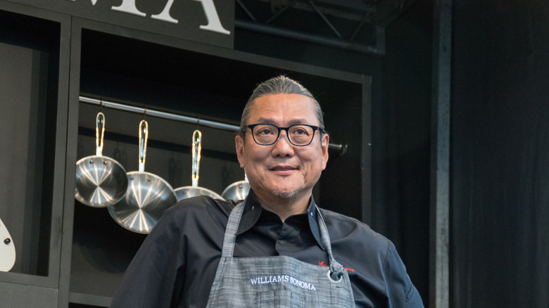 Chef Morimoto with glasses